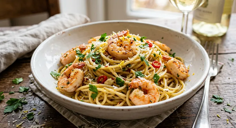 Rejepasta med parmesan
